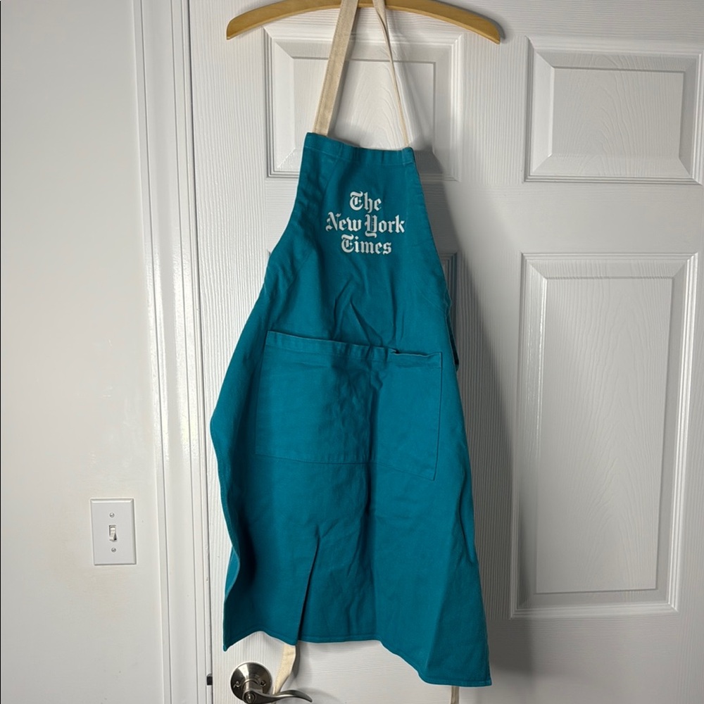 Teal New York Times Apron
